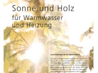 Broschüre: Sonne und Holz